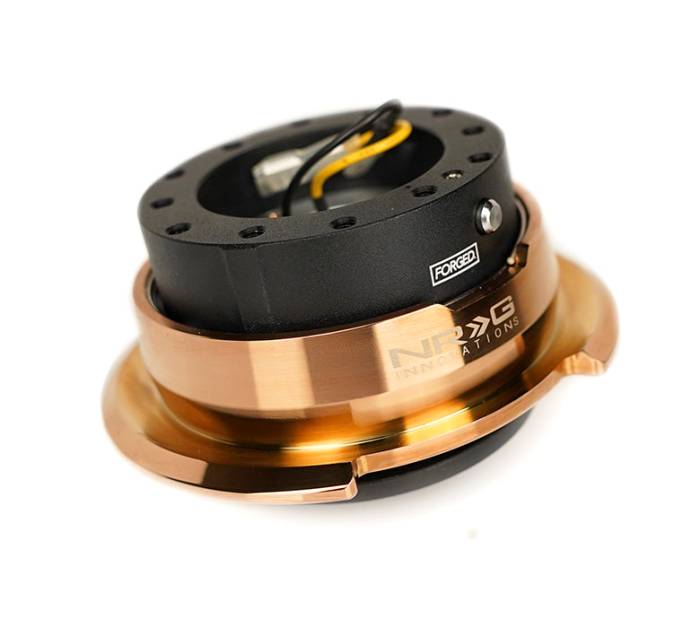 NRG Innovations - NRG Innovations Quick Release Kit - Black/Chrome Rose Gold Ring