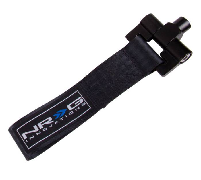 NRG Innovations - BMW E30 NRG Innovations Bolt-In Tow Strap - Black