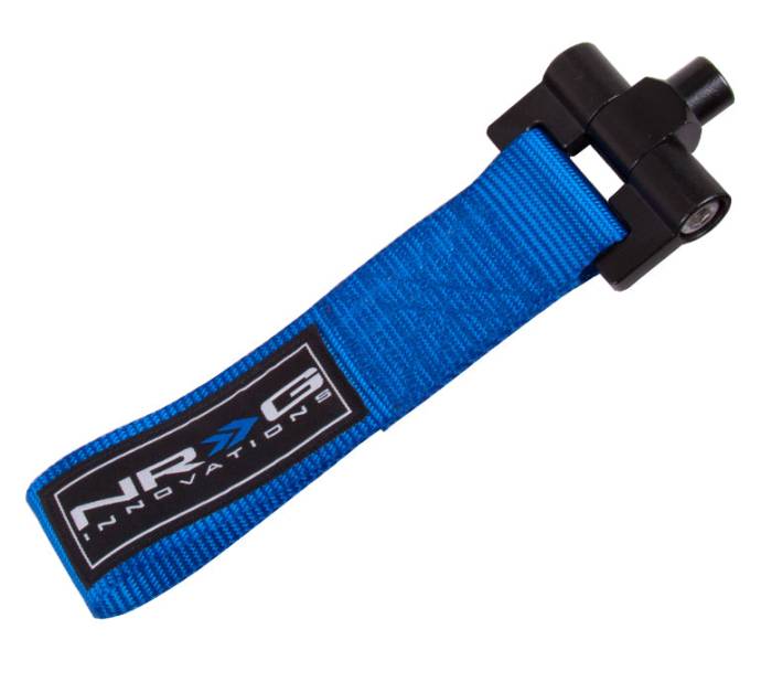 NRG Innovations - BMW E30 NRG Innovations Bolt-In Tow Strap - Blue