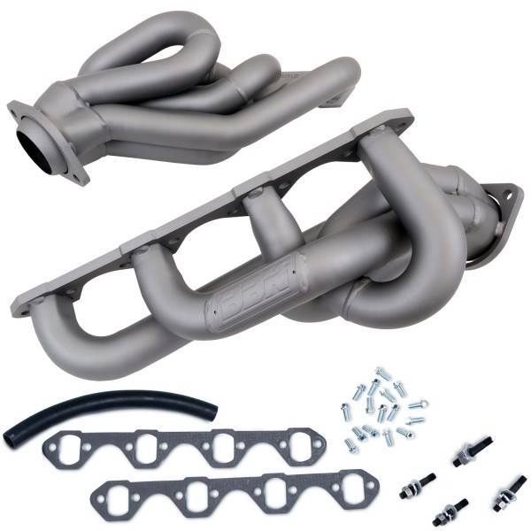 BBK - 1979-1993 Ford Mustang 5.0 BBK Shorty Tuned Length Exhaust Headers - 1-5/8in Titanium Ceramic