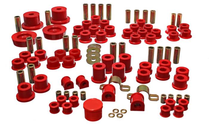 Energy Suspension - 1990-1997 Mazda Miata Energy Suspension Red Hyper-Flex Master Bushing Set