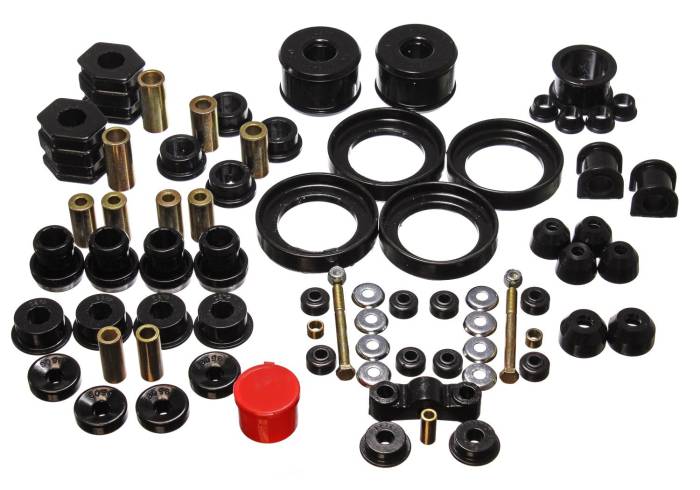 Energy Suspension - 1996-2000 Honda Civic/CRX Energy Suspension Black Hyper-Flex Master Bushing Set