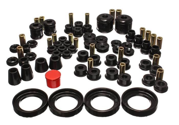 Energy Suspension - 1997-2001 Honda Prelude Energy Suspension Black Hyper-Flex Master Bushing Set