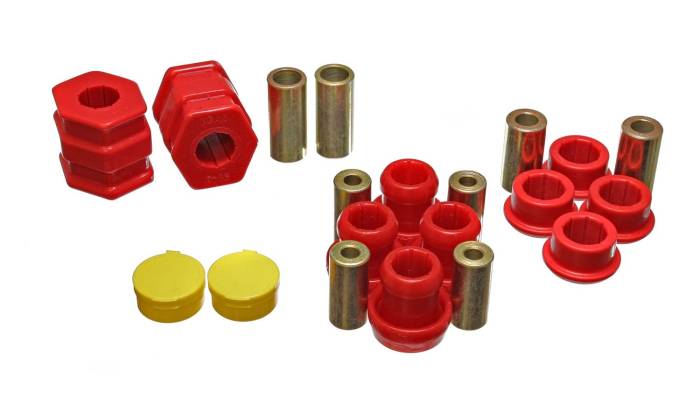 Energy Suspension - 1999-2000 Honda Civic Si Energy Suspension Red Front Control Arm Bushing Set