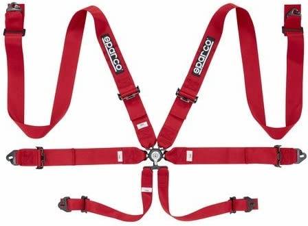 Sparco - Sparco Belt 6pt 3inch Steel Red