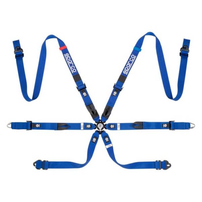 Sparco - Sparco Belt Prime H7 6pt 2inch Blue Harness