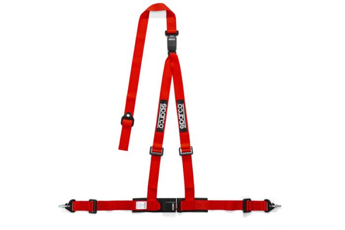 Sparco - Sparco Belt 2inch Red 3pt Double Release