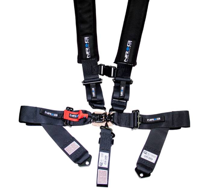 NRG Innovations - NRG SFI 16.1 5pt 3inch Seat Belt Harness / Latch Link - Black