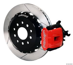 Wilwood - 1990-1993 Acura Integra Wilwood Combination Parking Brake Caliper Rear Brake Kit 12.19" (Red)