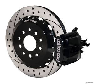 Wilwood - 1990-1993 Acura Integra Wilwood Combination Parking Brake Caliper Rear Brake Kit 12.19" (Black/Drilled)