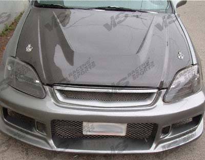 VIS - 1990-1993 Acura Integra VIS Carbon Fiber Hood Invader Style