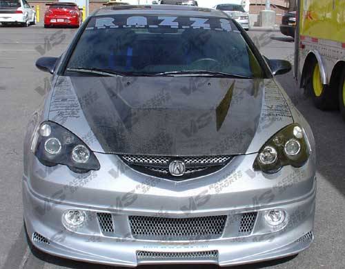 VIS - 2002-2006 Acura RSX VIS Carbon Fiber Hood Invadeer Type 6 Style