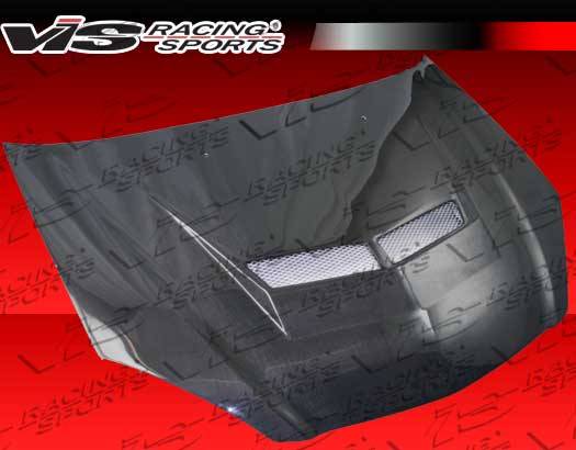 VIS - 2002-2006 Acura RSX VIS Carbon Fiber Hood Invader 2 Style