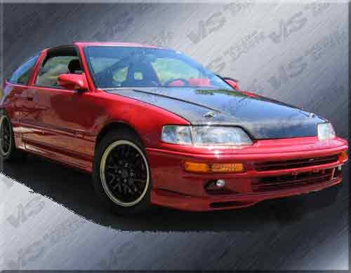 VIS - 1988-1991 Honda Civic and CRX HB VIS Carbon Fiber Hood US-Spec SiR Style