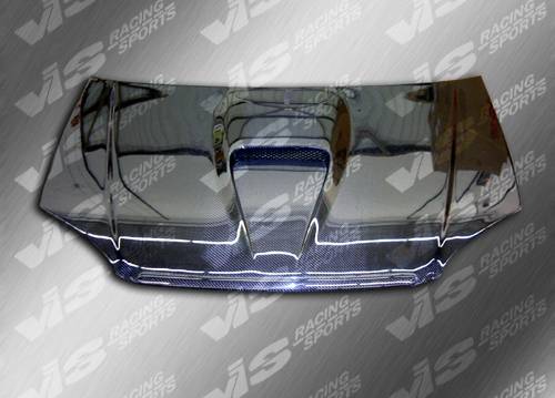 VIS - 1996-1998 Honda Civic VIS Carbon Fiber Hood G-Force Style