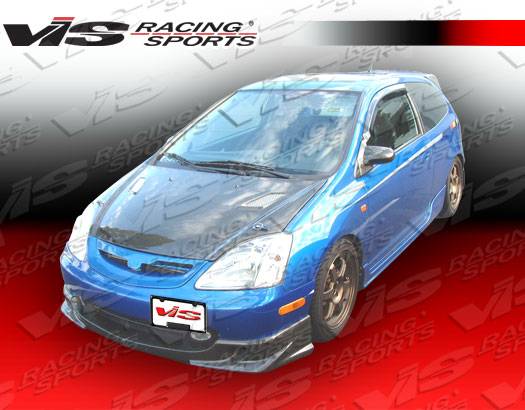 VIS - 2002-2005 Honda Civic Si VIS Carbon Fiber Hood Techno R Style