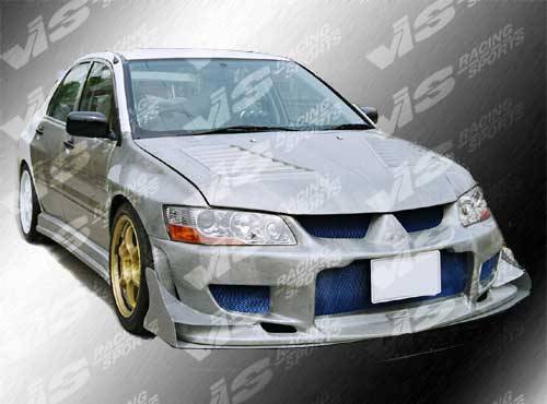 VIS - 2003-2005 Mitsubishi Evolution VIII VIS Carbon Fiber Hood GTC Style