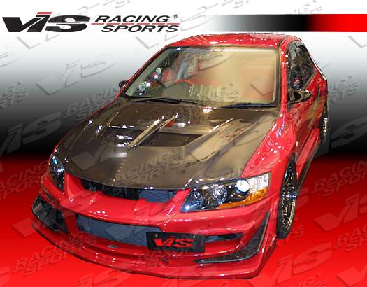 VIS - 2003-2005 Mitsubishi Evolution VIII VIS Carbon Fiber Hood VRS Style