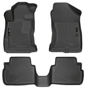 Husky Liners - Husky Liners 2017 Subaru Impreza Weatherbeater Black Front & 2nd Seat Floor Liners 99661 - Image 1