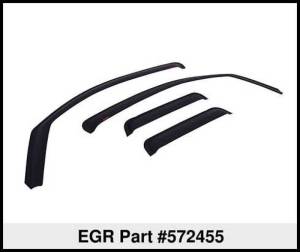 EGR - EGR 02-08 Dodge F/S Pickup Quad Cab In-Channel Window Visors - Set of 4 - Matte (572455) 572455WB - Image 5