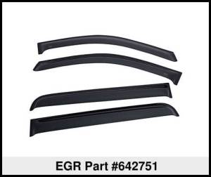 EGR - EGR 09+ Dodge F/S Pickup Crew Cab Tape-On Window Visors - Set of 4 (642751) 642751WB - Image 5