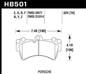 Hawk Performance - Blue 9012 HB501E.625 - Image 2