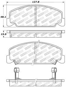 StopTech - SPRT BRK PAD W/HDWR 309.02730 - Image 2