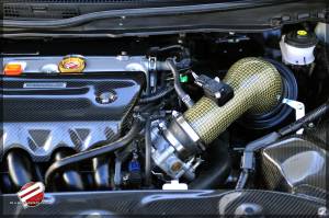 Password JDM - 2012-2015 Honda Civic Si Password:JDM Dry Carbon Kevlar PowerChamber Intake - Image 4