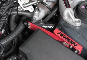 Perrin - 2011-2014 Subaru STI Perrin Master Cylinder Brace - Red - Image 3