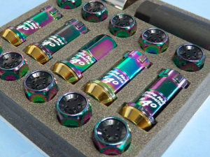 Project Kics - Project Kics R40 Lug Nuts 12X1.50 20pc - Neochrome - Image 3