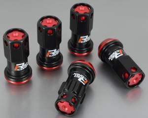 Project Kics - Project Kics R40 Iconix Lug Nuts 12X1.50 20pc - Black w/Black Cap - Image 2