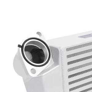 Mishimoto - 2009-2014 Subaru Forester XT Mishimoto Top-Mount Intercooler - Silver/Blue Hose - Image 3