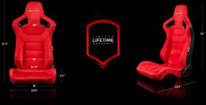 Braum - Braum Elite Series Racing Seats (Red and Black) ?? Pair - Image 5