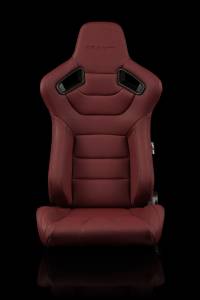 Braum - Braum Elite Series Racing Seats (Maroon and Black) ?? Pair - Image 1