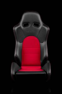 Braum - Braum Advan Series Racing Seats (Black and Red Leatherette) ?? Pair - Image 1