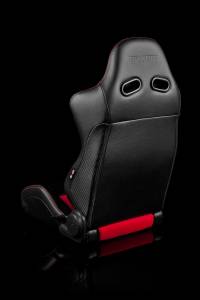 Braum - Braum Advan Series Racing Seats (Black and Red Leatherette) ?? Pair - Image 3