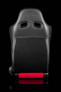 Braum - Braum Advan Series Racing Seats (Black and Red Leatherette) ?? Pair - Image 4