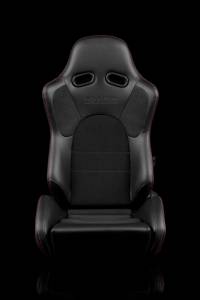 Braum - Braum Advan Series Racing Seats (Red Stitching Black Leatherette) ?? Pair - Image 1