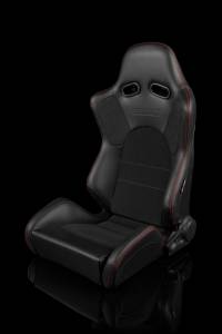 Braum - Braum Advan Series Racing Seats (Red Stitching Black Leatherette) ?? Pair - Image 2