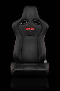 Braum - Braum Venom Series Racing Seats (Red Stitching) ?? Pair - Image 1