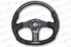 NRG Innovations - NRG Innovations 350mm Carbon Fiber Steering Wheel - Black Stitching - Image 1