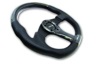 NRG Innovations - NRG Innovations 350mm Carbon Fiber Steering Wheel - Black Stitching - Image 2