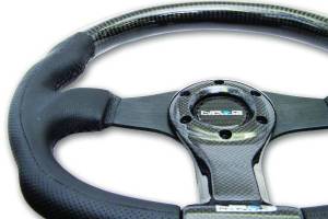 NRG Innovations - NRG Innovations 350mm Carbon Fiber Steering Wheel - Black Stitching - Image 3