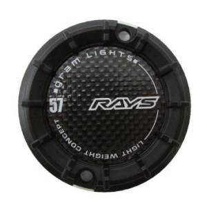 Rays - Rays Gram Lights 57Transcend Center Caps for 5-114.3 - Black (Set of 4) - Image 1