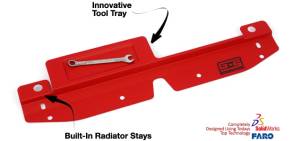 GrimmSpeed - 2011-2014 Subaru WRX and STI GrimmSpeed Radiator Shroud w/ Tool Tray - Red - Image 5