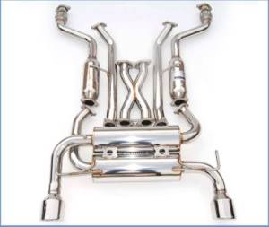 Invidia - 2003-2006 IINFINITI G35 COUPE INVIDIA GEMINI EXHAUST (ROLLED STAINLESS STEEL TIPS) - Image 2