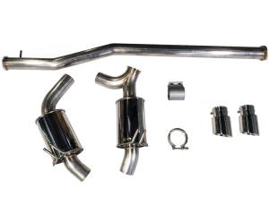 MAPerformance - 2008-2015 Mitsubishi Evo X MAPerformance Dual Exit Cat-Back - Polished Tips - Image 1