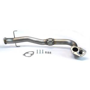 MAPerformance - 2003-2006 Mitsubishi Evo 8/9 MAPerformance SS Recirculated O2 Eliminator Downpipe - Black Ceramic Coating - Image 1