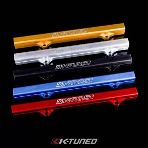 K-Tuned - 2006-2011 Honda Civic Si and 2012-2015 Honda Civic K-Tuned Fuel Rail Kit - Center Feed Fuel Line with Black Fuel Rail - Image 2