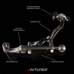 K-Tuned - 1992-1995 Honda Civic EG, 1994-2001 Integra DC and 1996-2000 Honda Civic EK K-Tuned Compliance Arm - Image 2